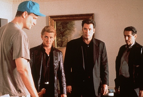 John Travolta, Sean Penn, Nick Cassavetes and Harry Dean Stanton in She's So Lovely (1997)