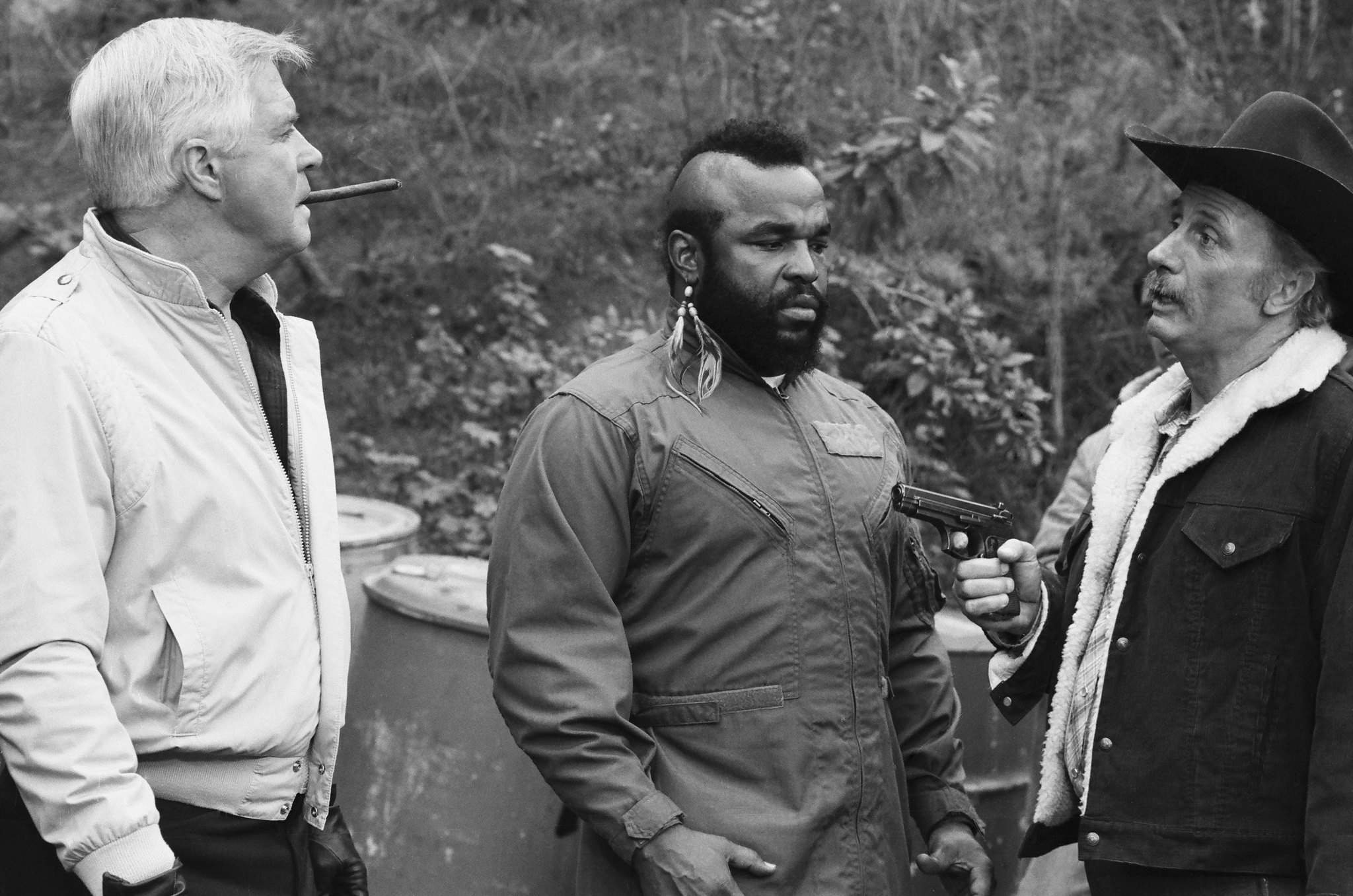 Still of George Peppard, Mr. T and Jack Starrett in The A-Team (1983)