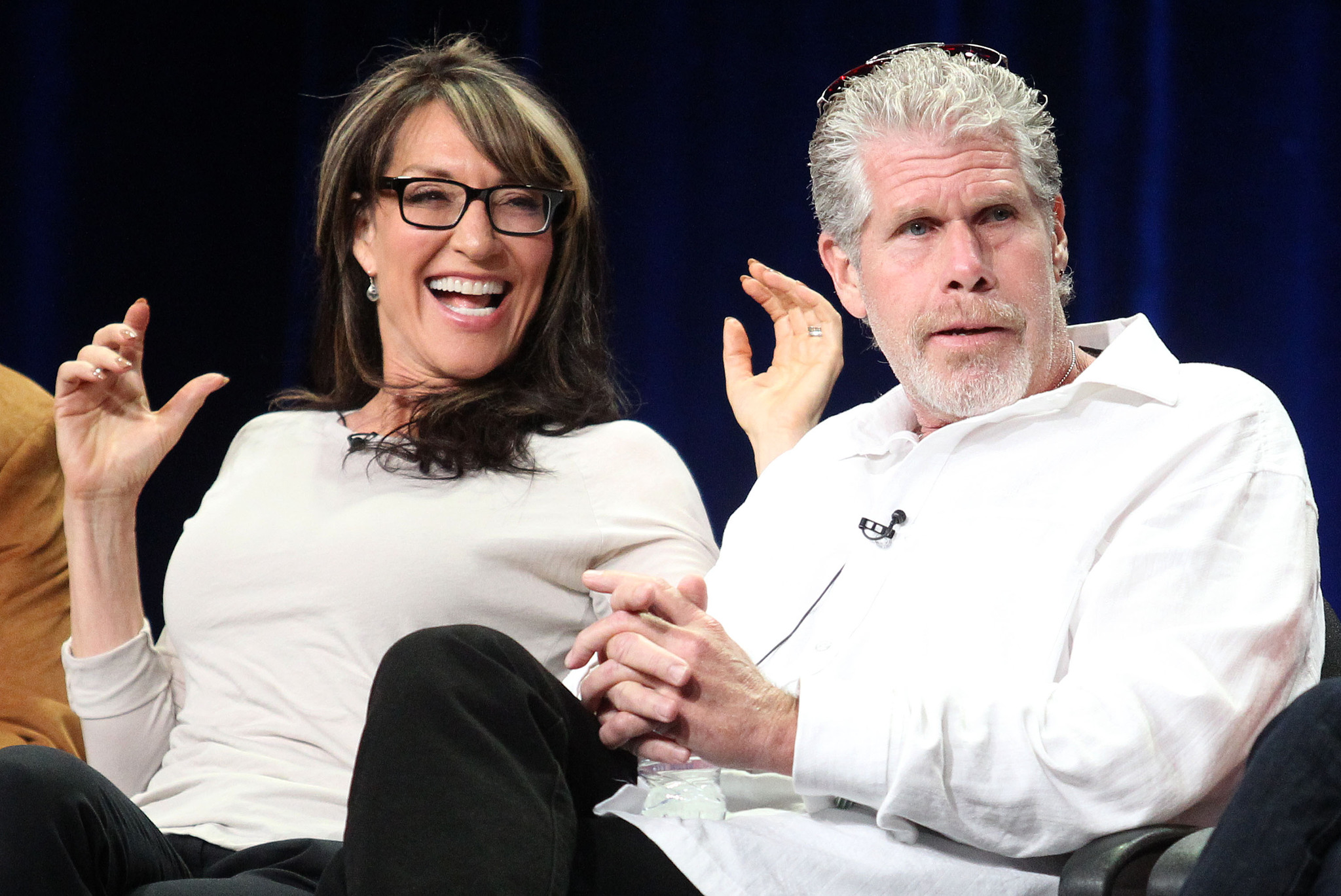 Ron Perlman and Katey Sagal