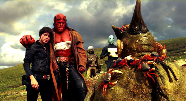 Still of Ron Perlman and Selma Blair in Hellboy II: The Golden Army (2008)