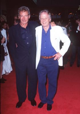 Harrison Ford and Wolfgang Petersen at event of Air Force One (1997)
