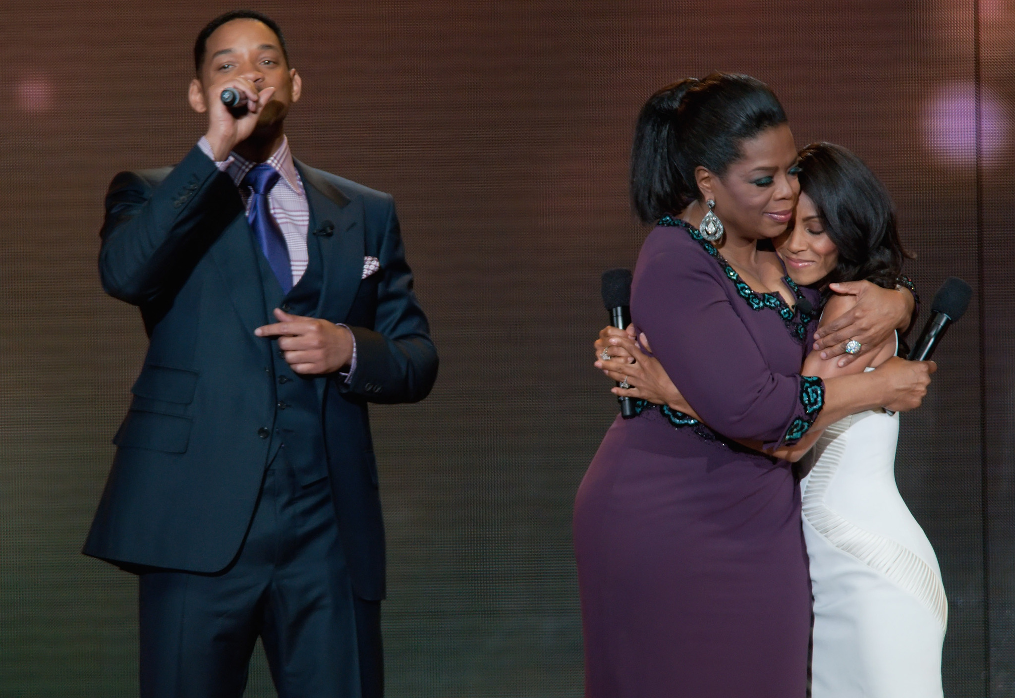 Will Smith, Jada Pinkett Smith and Oprah Winfrey