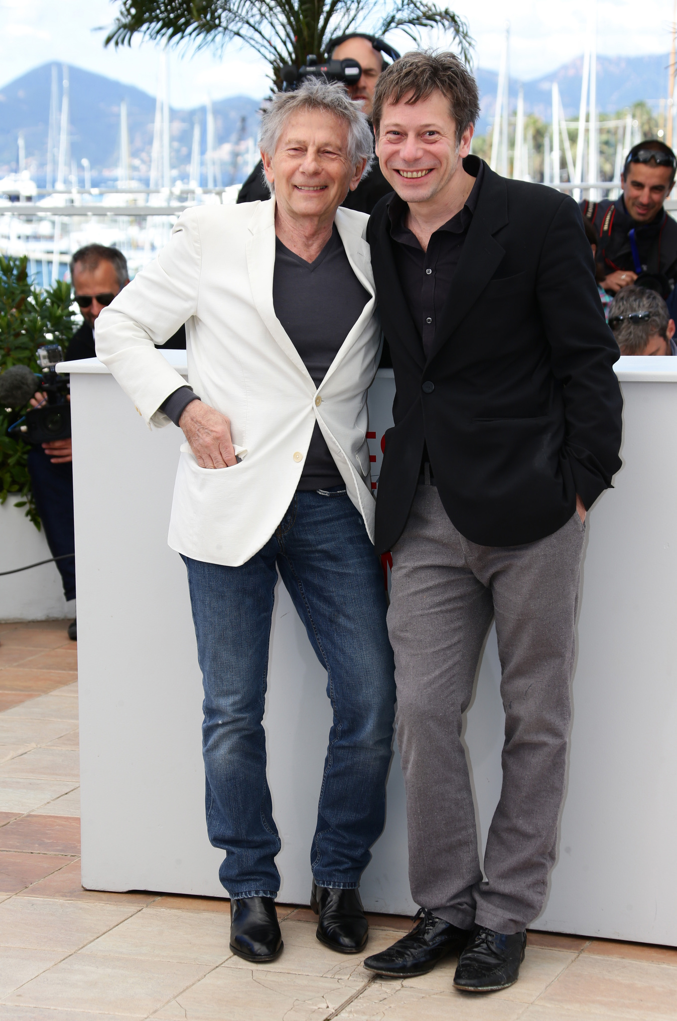 Roman Polanski and Mathieu Amalric at event of Venera kailiuose (2013)