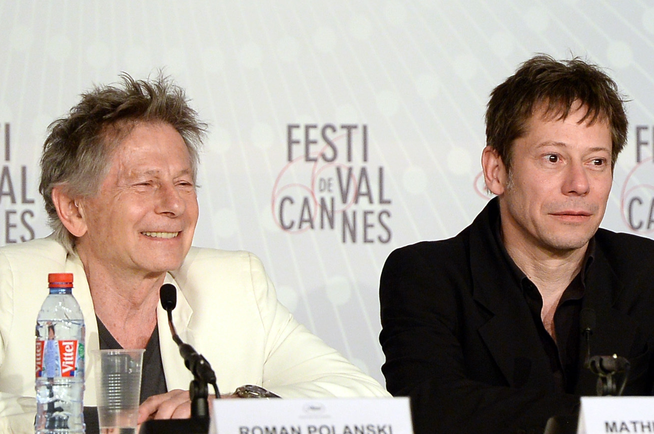 Roman Polanski and Mathieu Amalric at event of Venera kailiuose (2013)