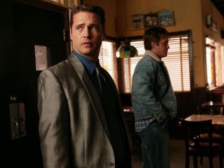 From left, Jason Priestley (in the role of Jude) and Randy Spelling in the film 