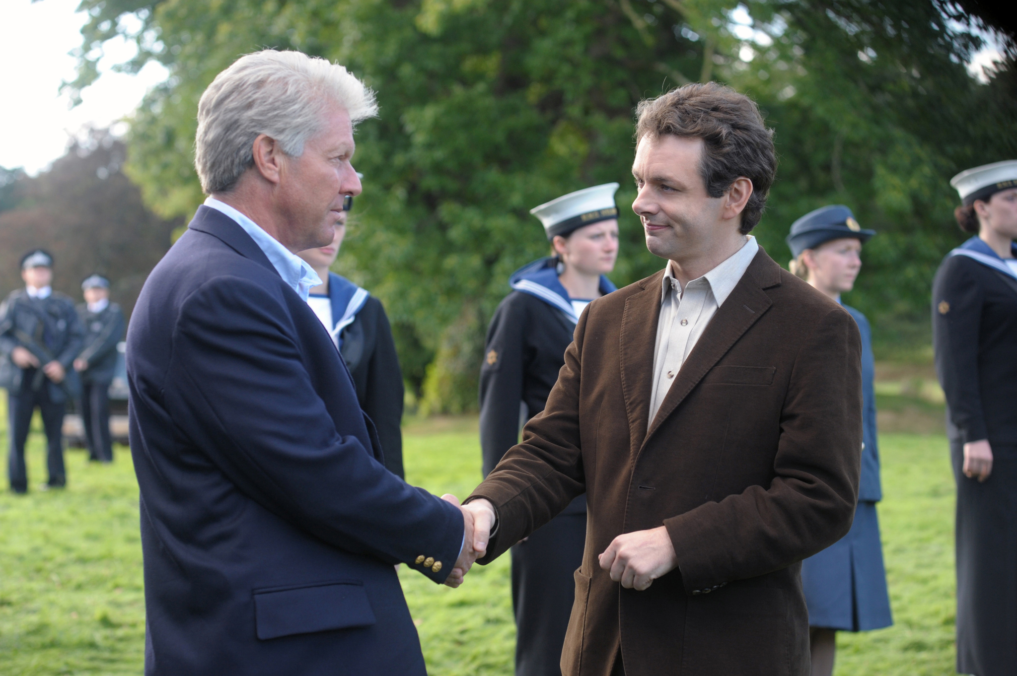 Still of Dennis Quaid and Michael Sheen in The Special Relationship (2010)