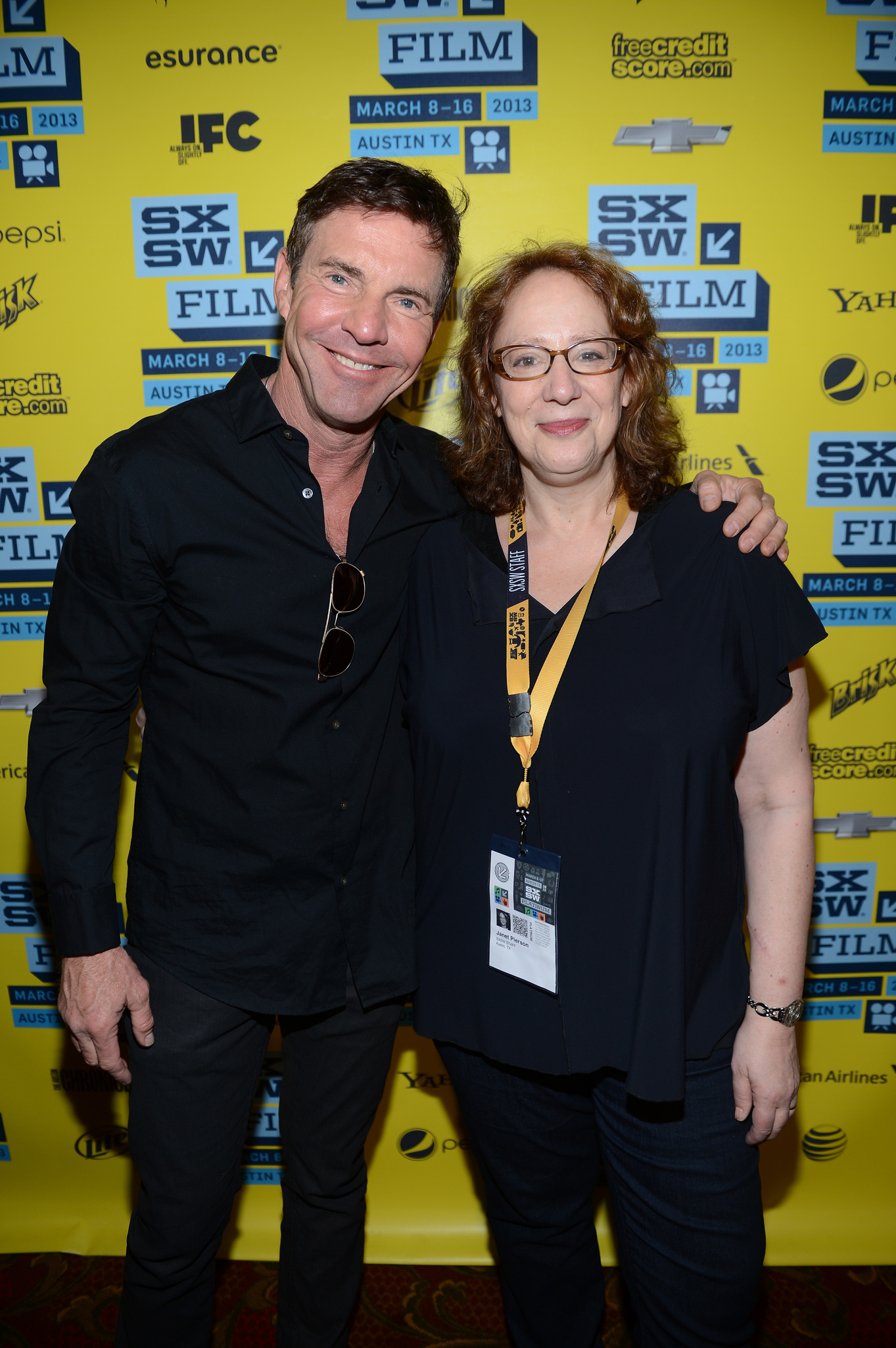 Dennis Quaid and Janet Pierson at event of At Any Price (2012)