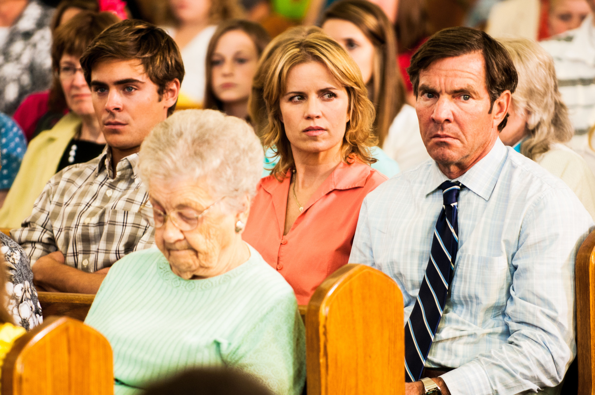 Still of Dennis Quaid, Kim Dickens and Zac Efron in At Any Price (2012)