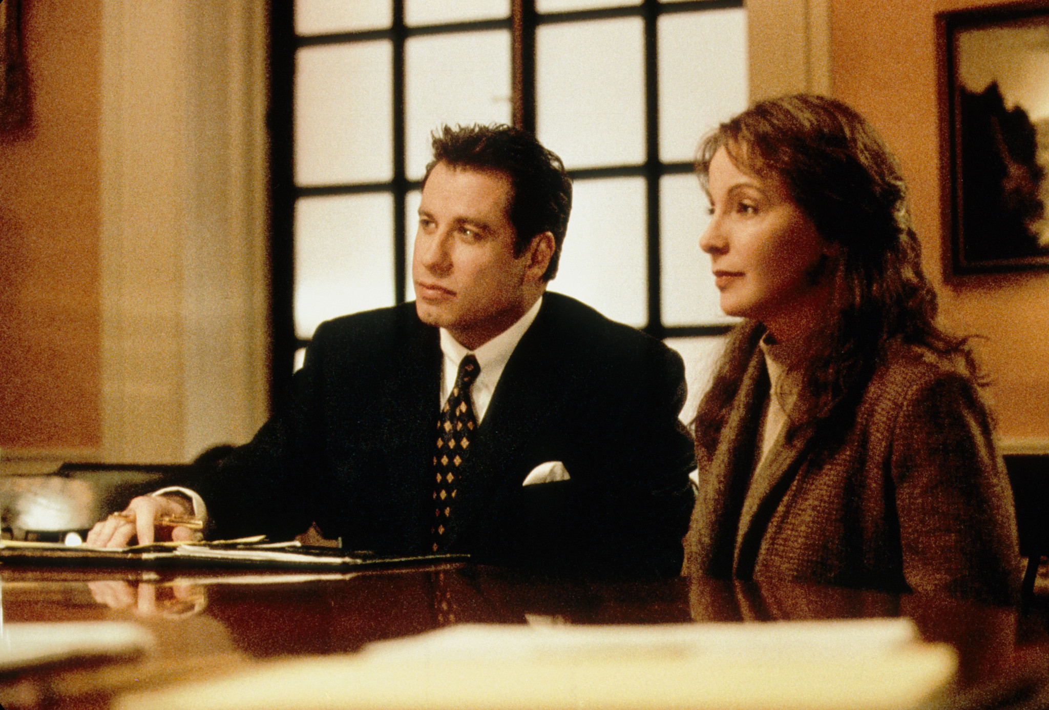 Still of John Travolta and Kathleen Quinlan in A Civil Action (1998)