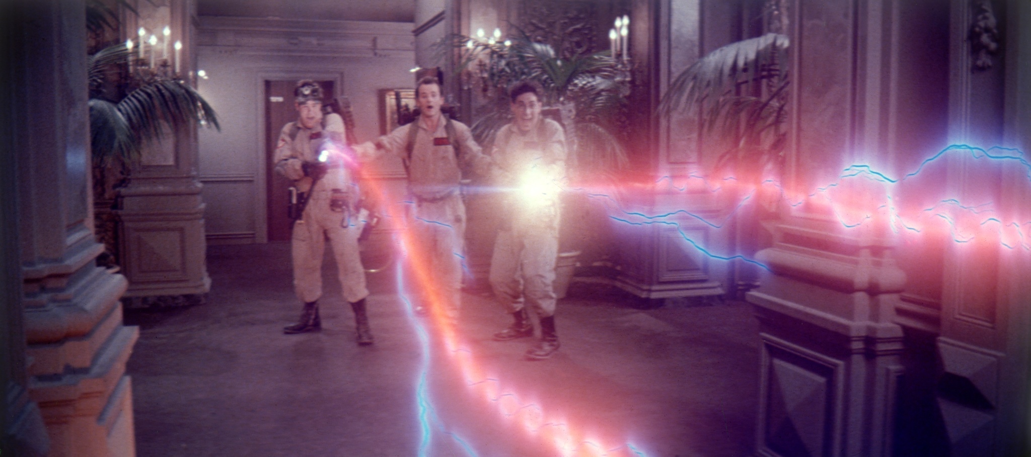 Still of Dan Aykroyd, Bill Murray and Harold Ramis in Ghost Busters (1984)