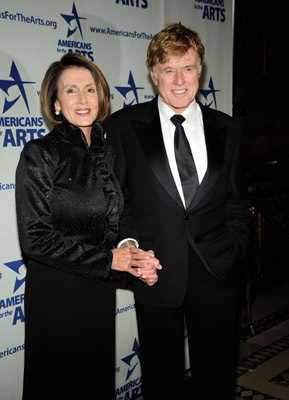 Robert Redford and Nancy Pelosi