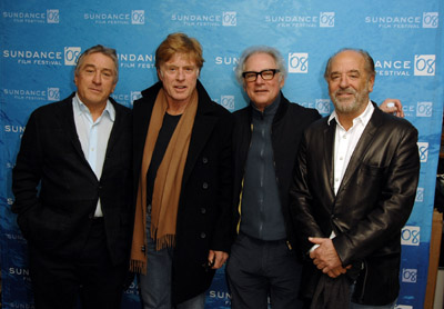 Robert De Niro, Robert Redford, Barry Levinson and Art Linson at event of What Just Happened (2008)