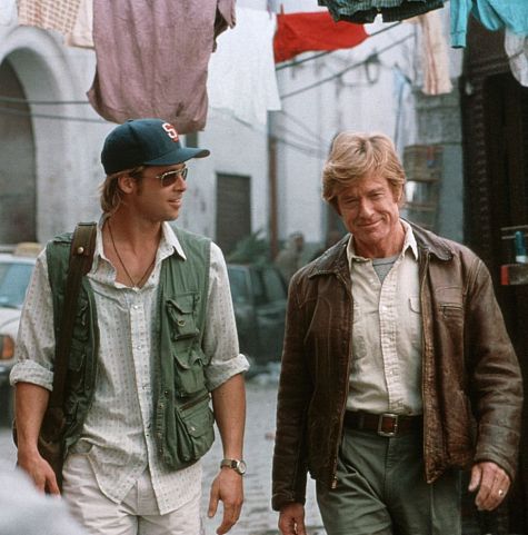 Still of Brad Pitt and Robert Redford in Spy Game (2001)