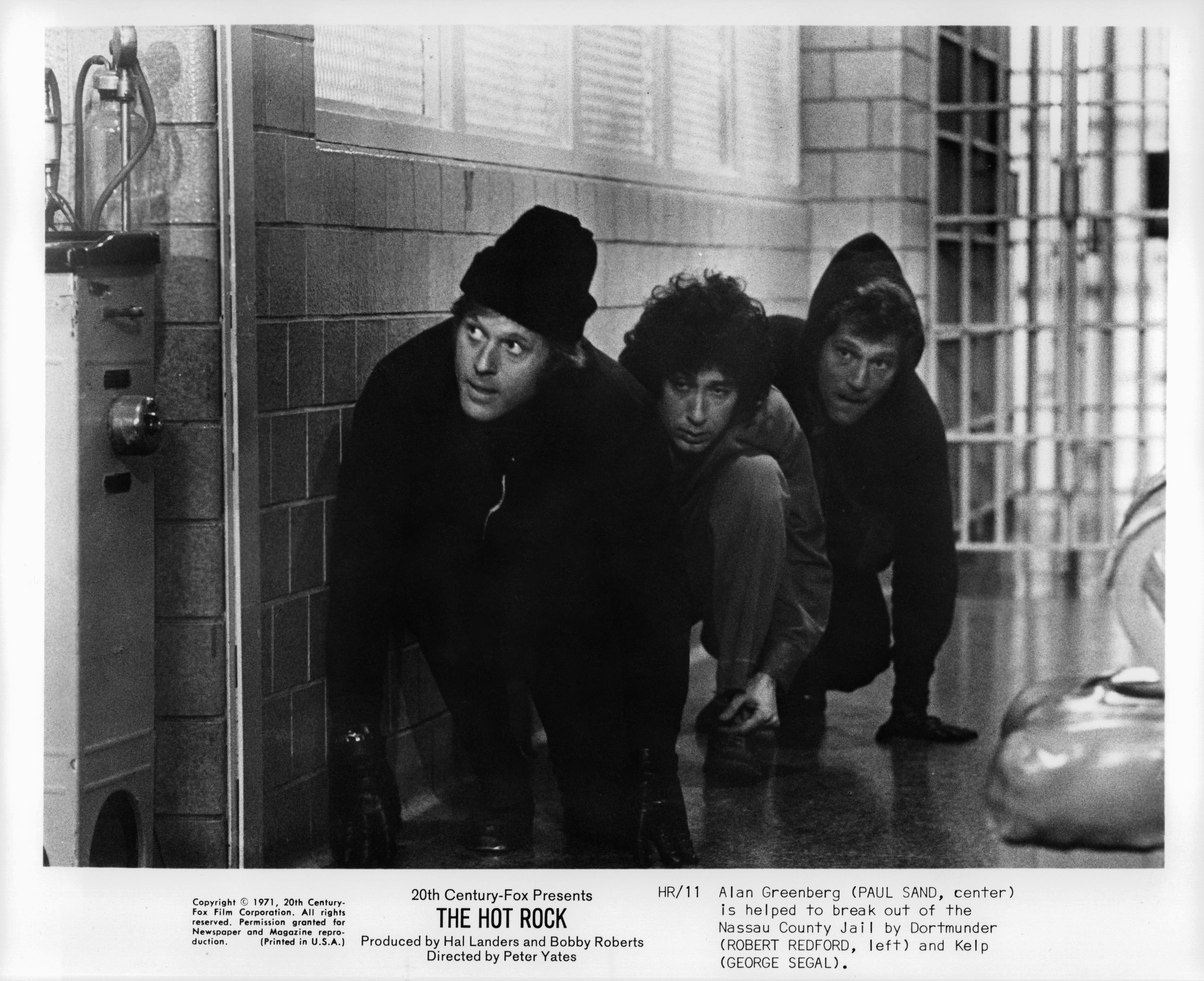 Still of Robert Redford, George Segal and Paul Sand in The Hot Rock (1972)