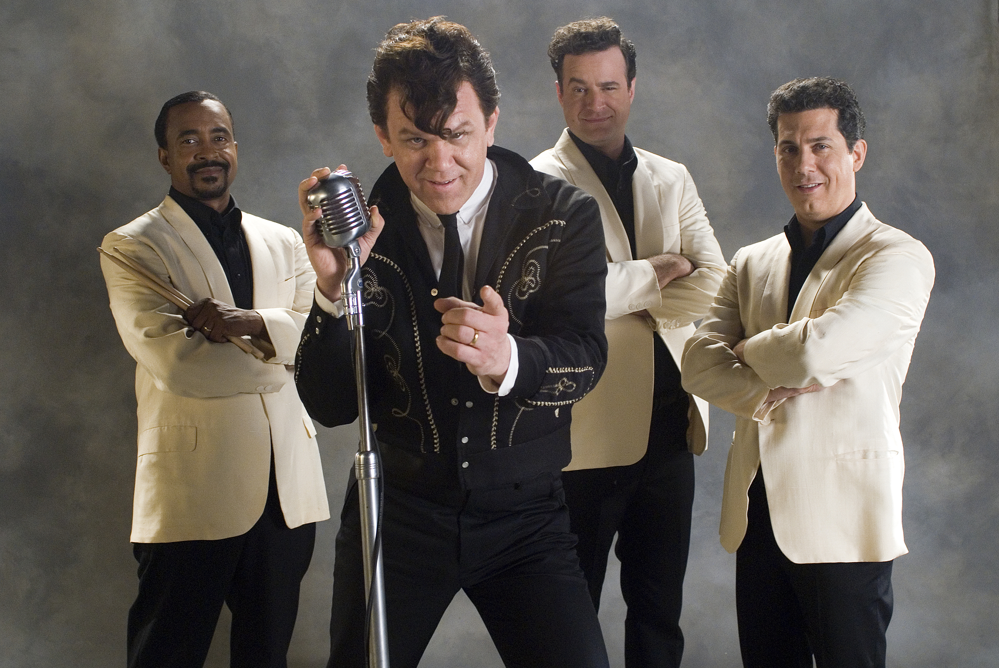 Still of John C. Reilly, Tim Meadows, Matt Besser and Chris Parnell in Walk Hard: The Dewey Cox Story (2007)