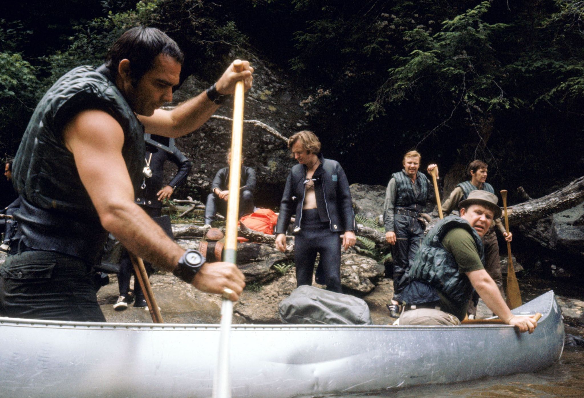 Still of Burt Reynolds and Ned Beatty in Deliverance (1972)