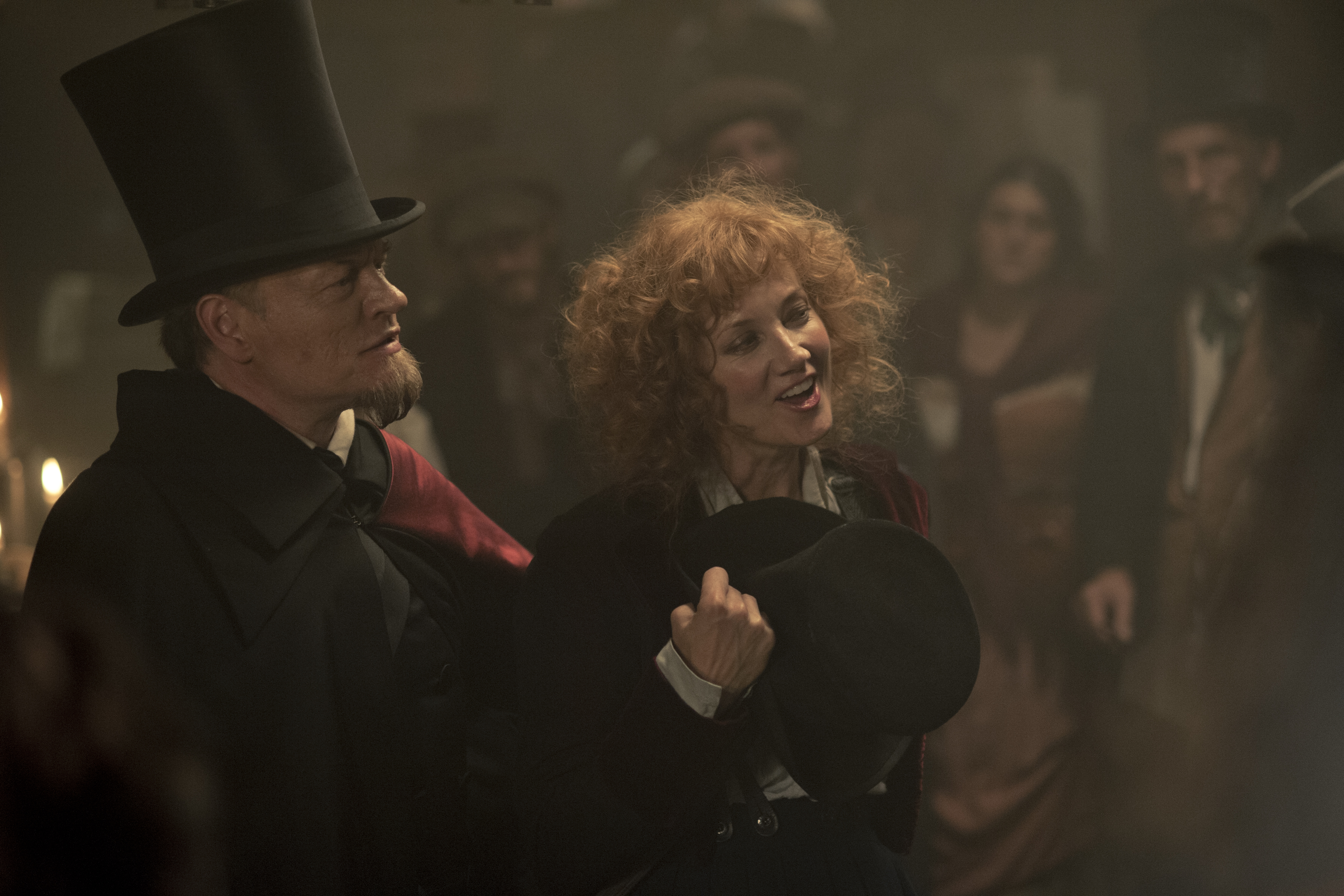 Still of Joely Richardson and Jared Harris in The Devil's Violinist (2013)
