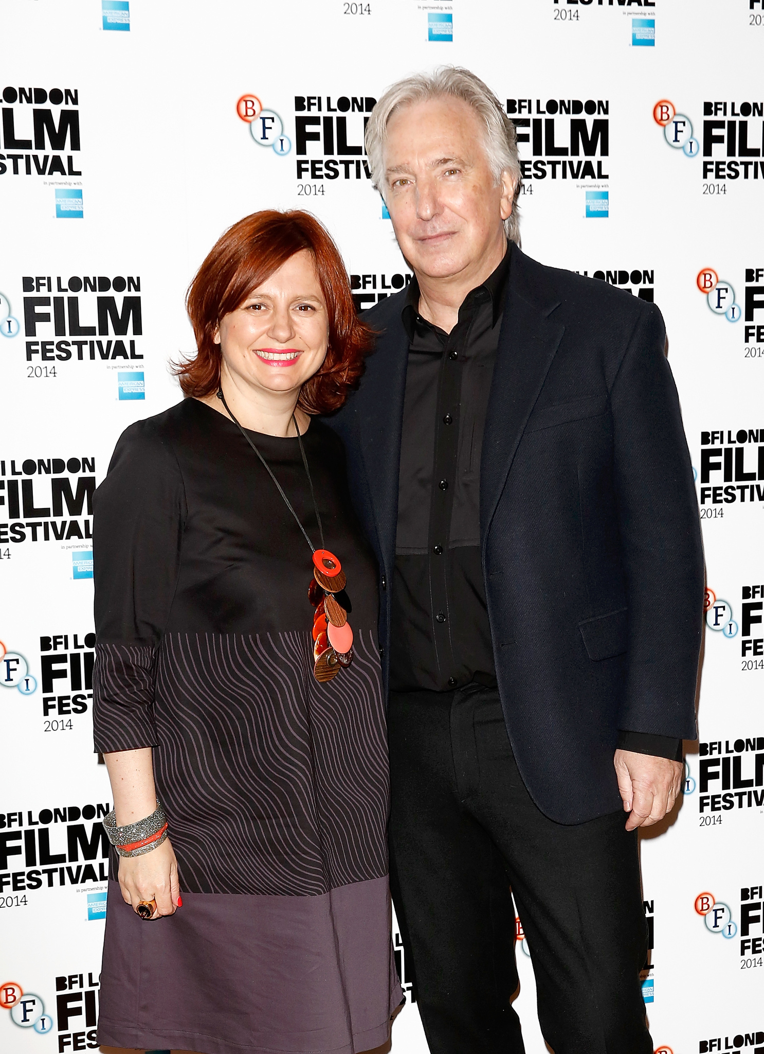 Alan Rickman and Clare Stewart at event of A Little Chaos (2014)