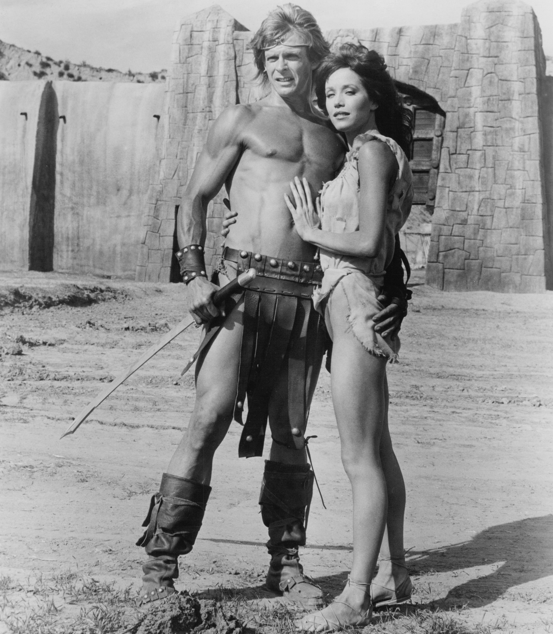 Still of Tanya Roberts and Marc Singer in The Beastmaster (1982)