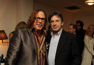 Mickey Rourke and Robert Carradine