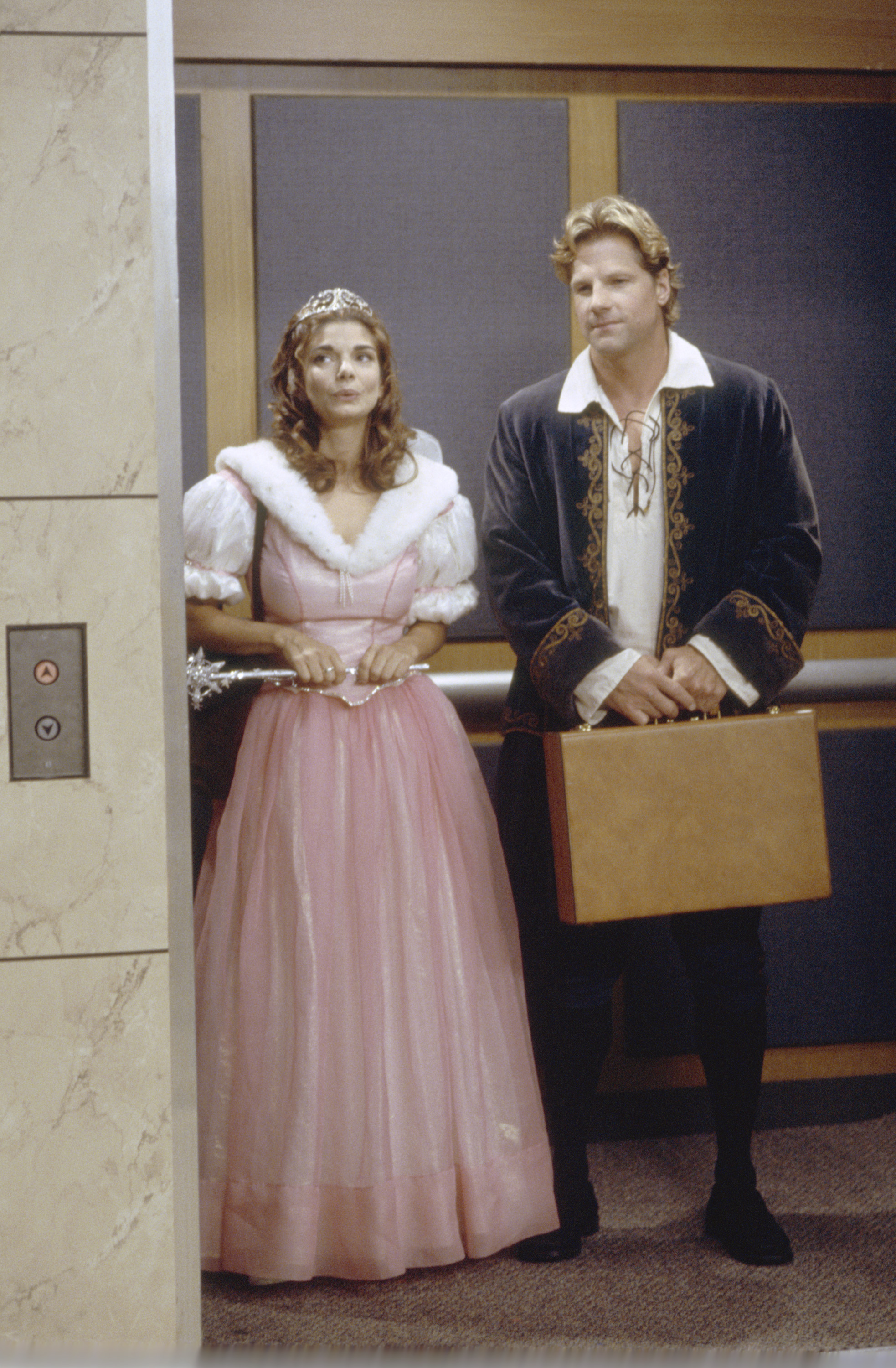 Still of Laura San Giacomo and Mark Dobies in Just Shoot Me! (1997)