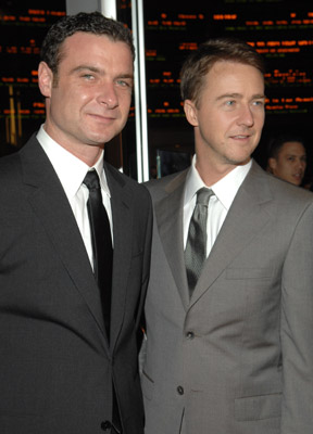 Liev Schreiber and Edward Norton at event of The Painted Veil (2006)