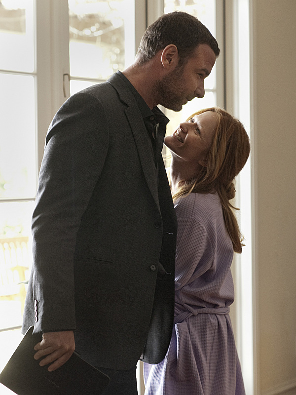 Still of Liev Schreiber and Paula Malcomson in Ray Donovan (2013)