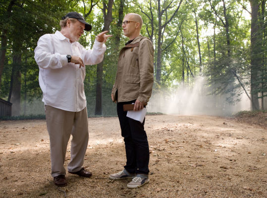 Still of Ridley Scott and Donald De Line in Melo pinkles (2008)