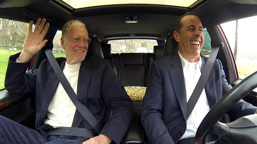 Still of Jerry Seinfeld and David Letterman in Comedians in Cars Getting Coffee (2012)