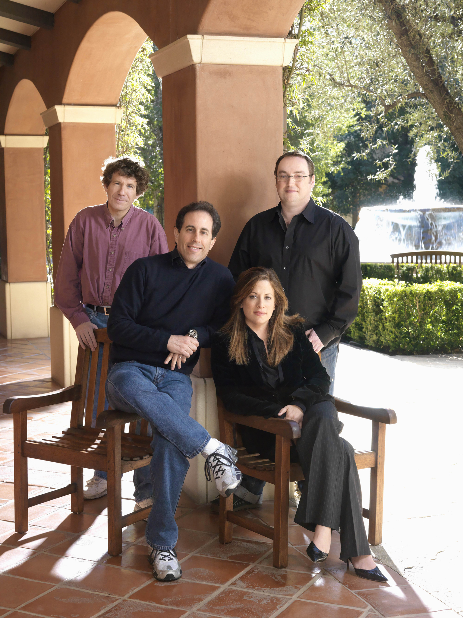 Still of Jerry Seinfeld, Steve Hickner, Christina Steinberg and Simon J. Smith in Bee Movie (2007)