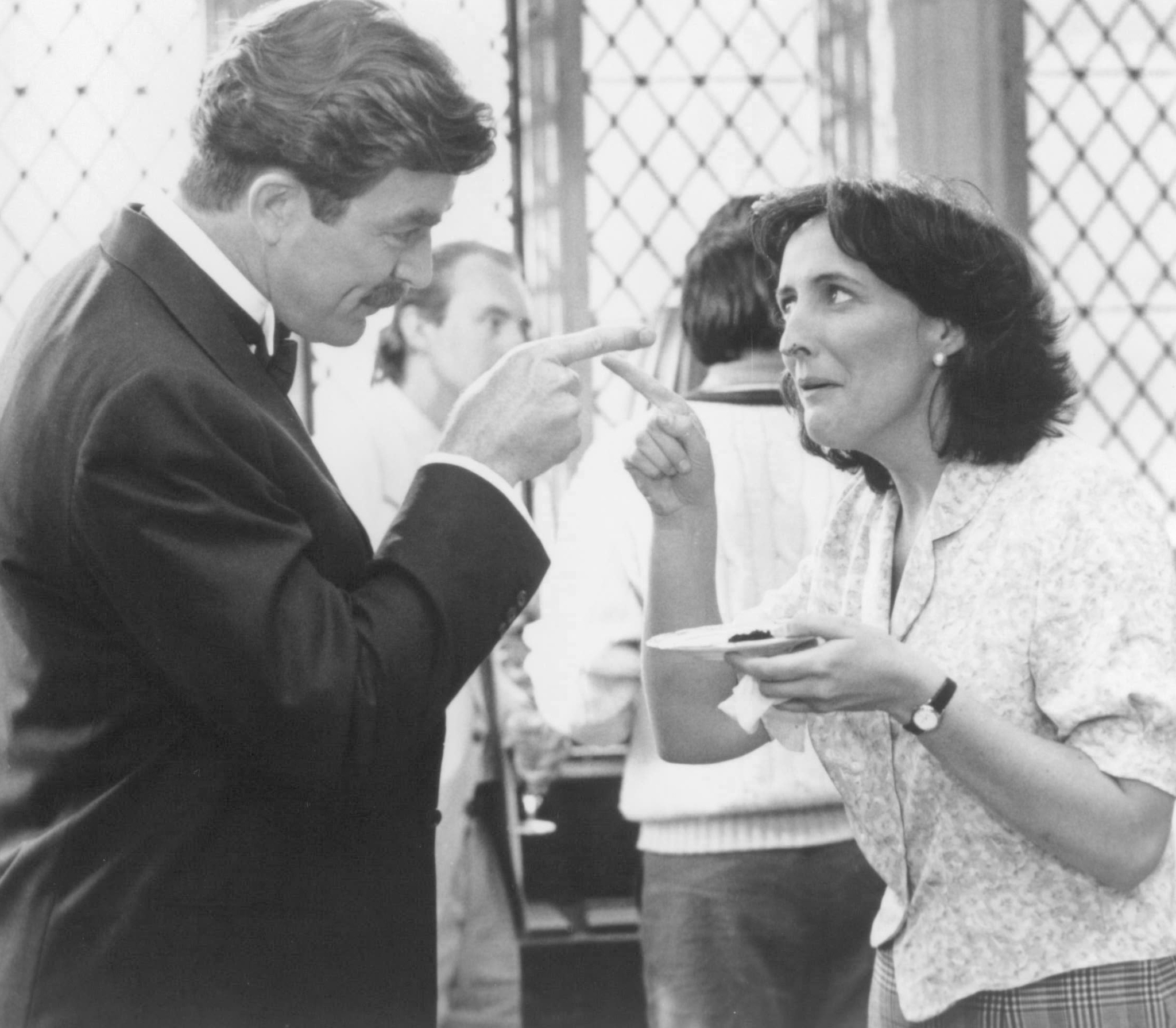 Still of Tom Selleck and Fiona Shaw in 3 Men and a Little Lady (1990)