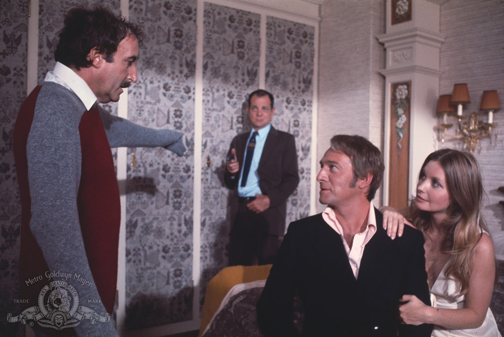 Still of Peter Sellers, Christopher Plummer and Catherine Schell in The Return of the Pink Panther (1975)