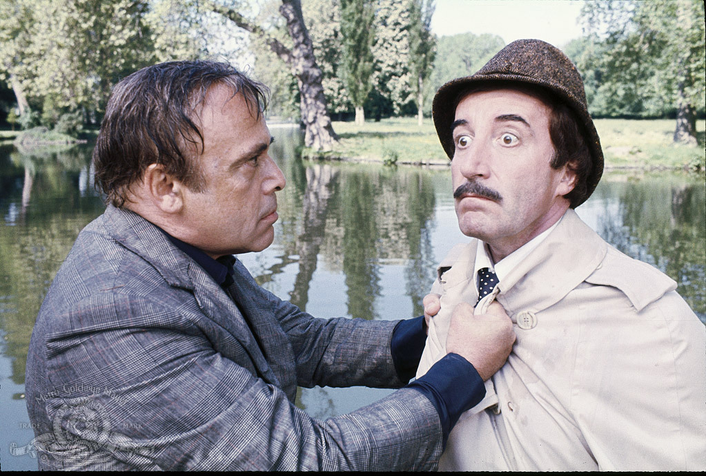 Still of Peter Sellers and Herbert Lom in The Pink Panther Strikes Again (1976)