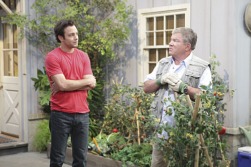 Still of William Shatner and Jonathan Sadowski in $#*! My Dad Says (2010)