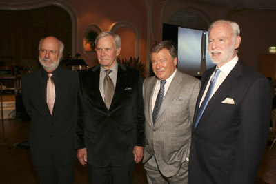 William Shatner, Tom Brokaw, James Burrows and Leonard Goldberg