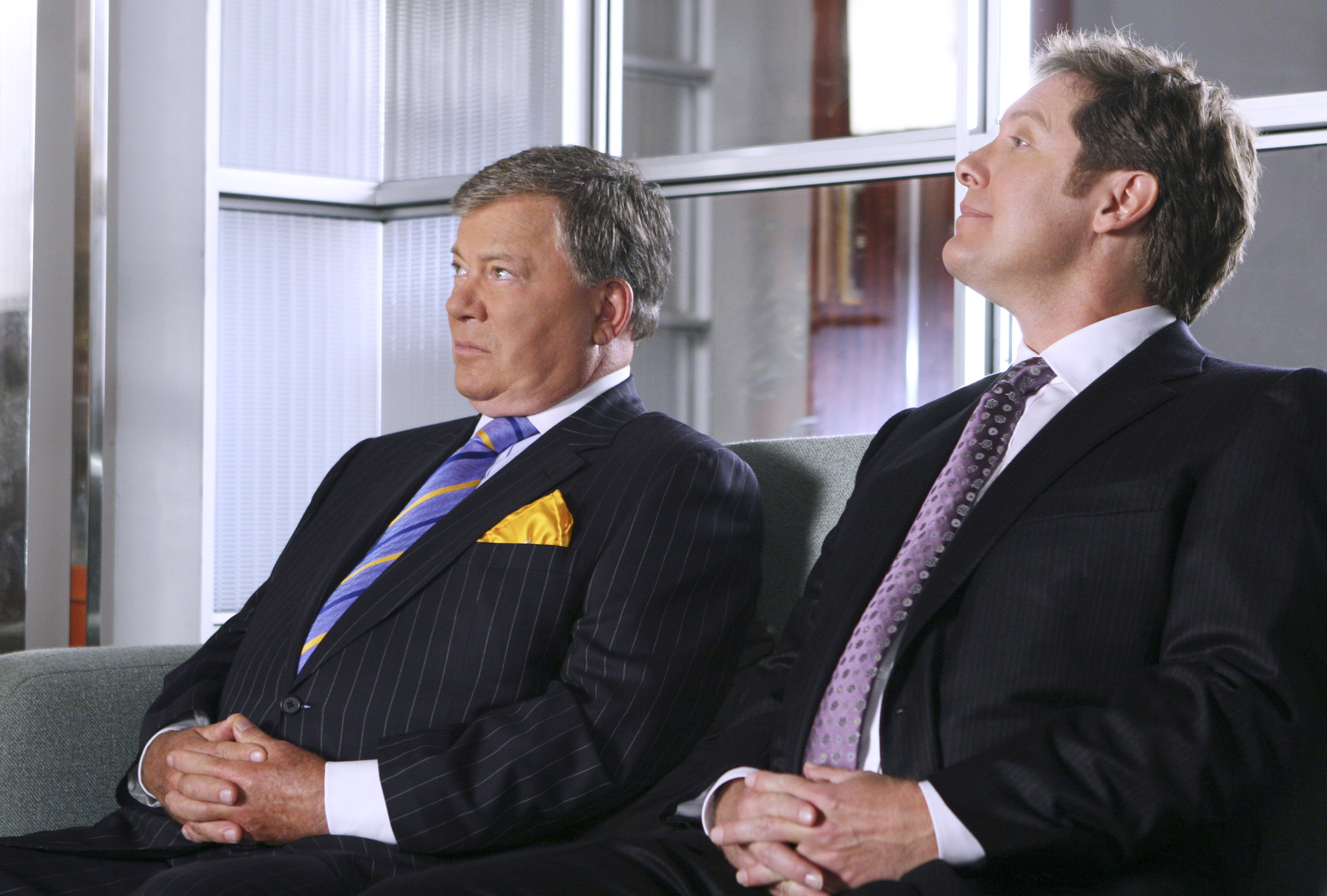 Still of William Shatner and James Spader in Boston Legal (2004)