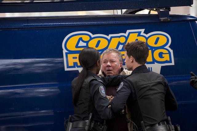 Still of William Shatner and Enuka Okuma in Rookie Blue (2010)