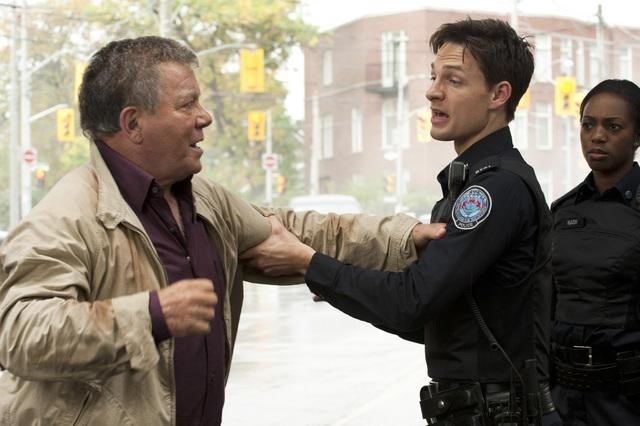 Still of William Shatner and Enuka Okuma in Rookie Blue (2010)