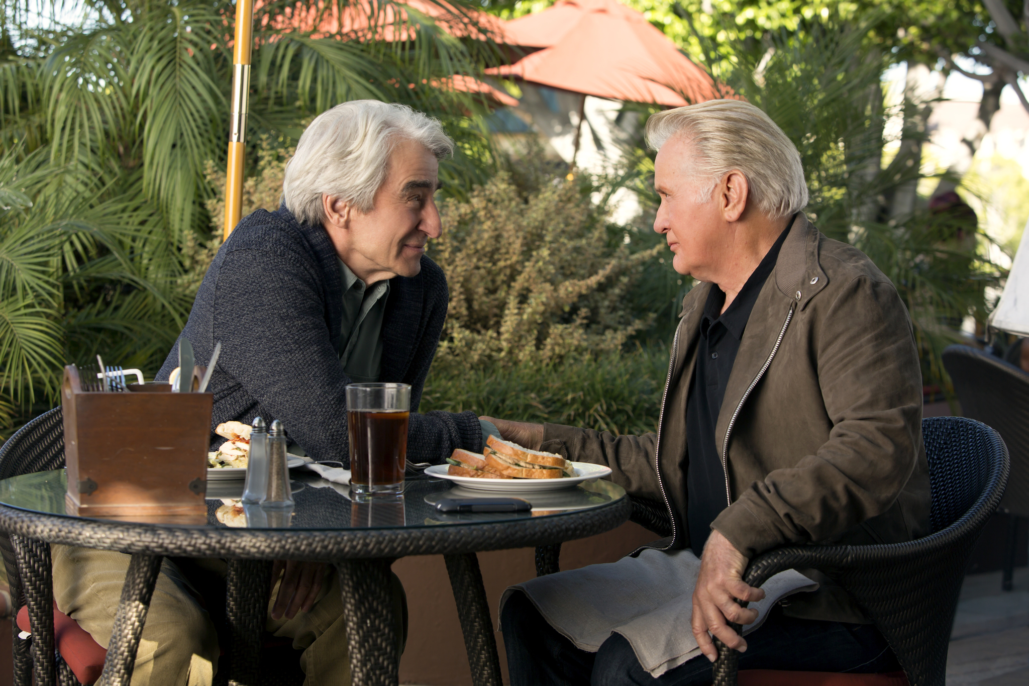 Still of Martin Sheen and Sam Waterston in Grace and Frankie (2015)