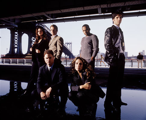 Still of Gary Sinise, Hill Harper, Melina Kanakaredes, Eddie Cahill, Carmine Giovinazzo and Vanessa Ferlito in CSI Niujorkas (2004)