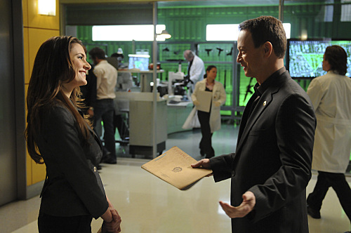 Still of Gary Sinise and Mädchen Amick in CSI Niujorkas (2004)