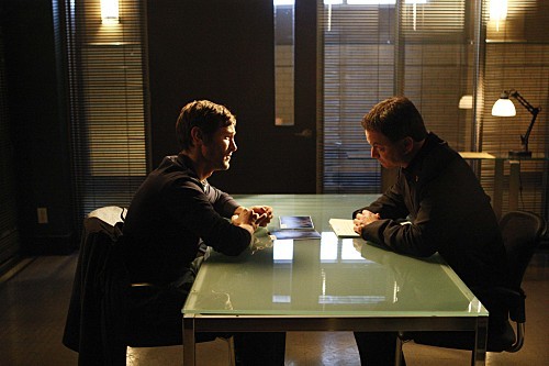 Still of Gary Sinise and Michael Graziadei in CSI Niujorkas (2004)