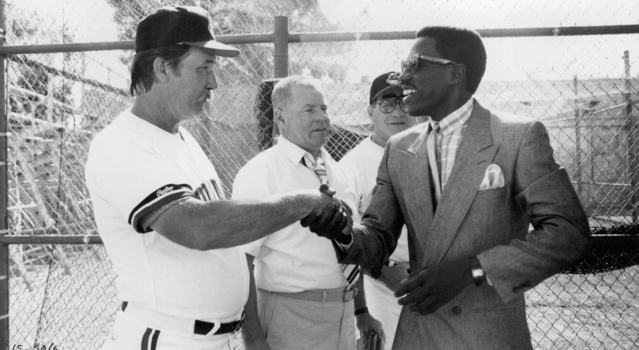 Still of Wesley Snipes and James Gammon in Major League (1989)