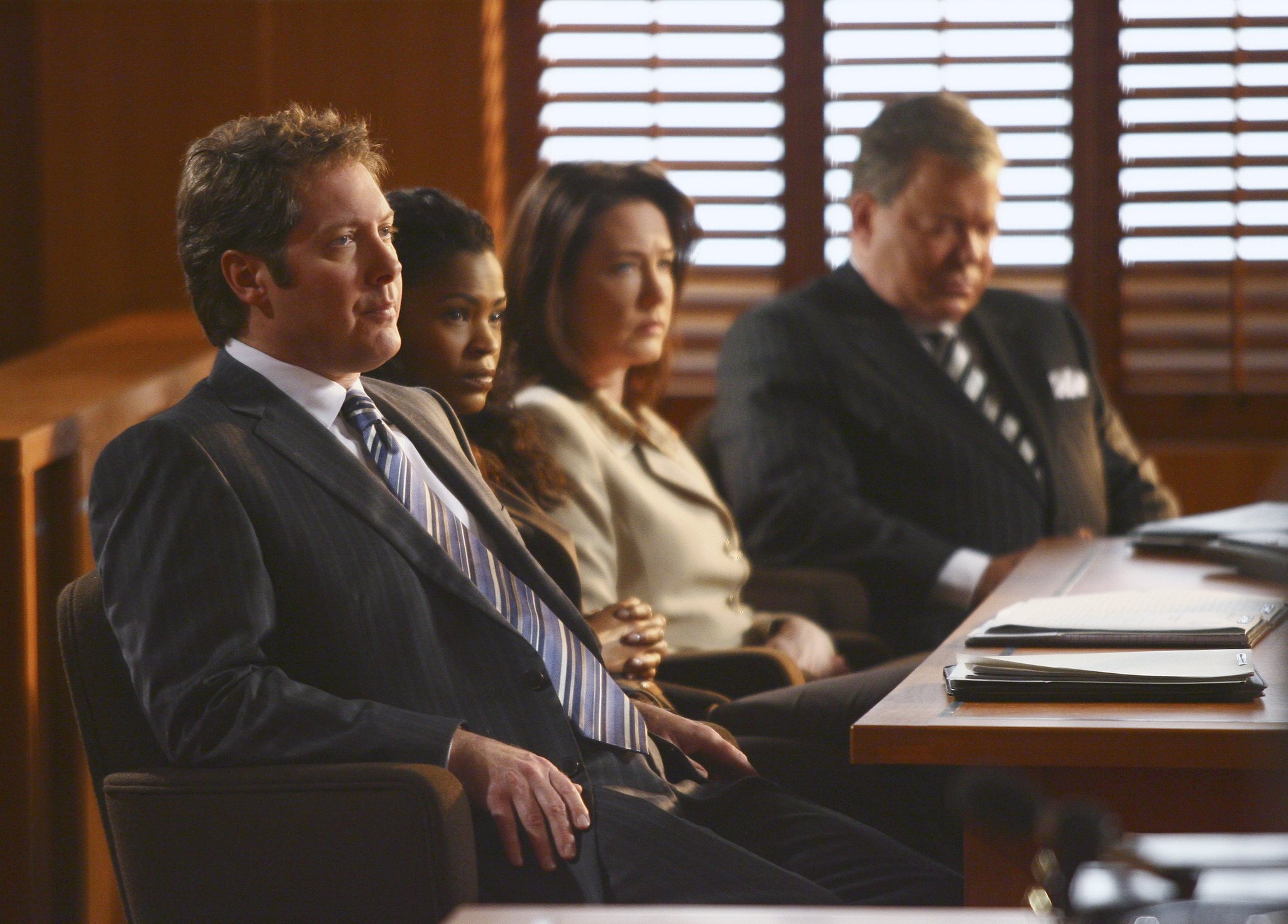 Still of Nia Long, William Shatner, James Spader and Ann Cusack in Boston Legal (2004)