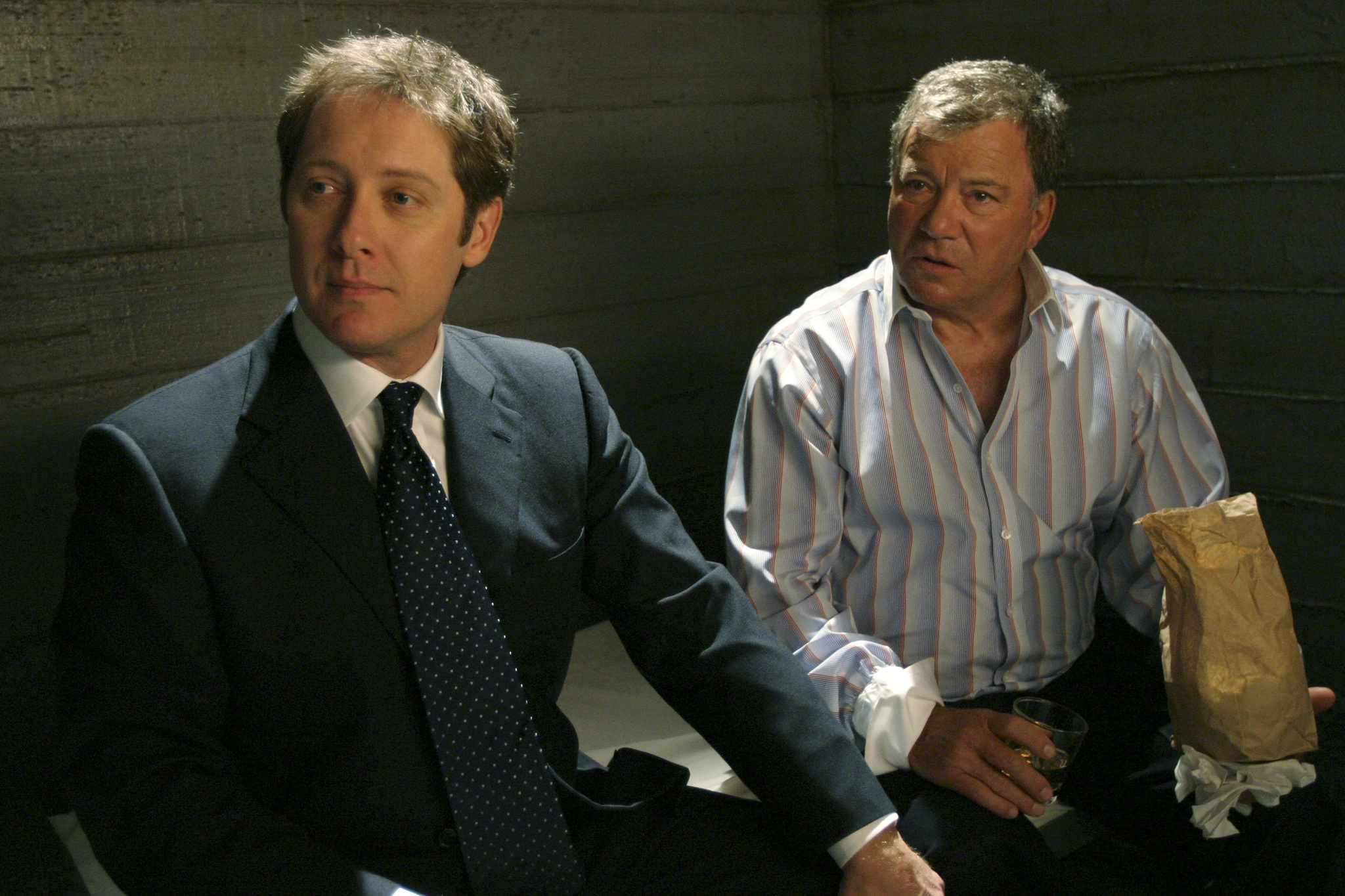 Still of William Shatner and James Spader in Boston Legal (2004)