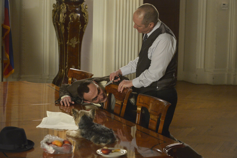 Still of James Spader and Misha Kuznetsov in The Blacklist (2013)