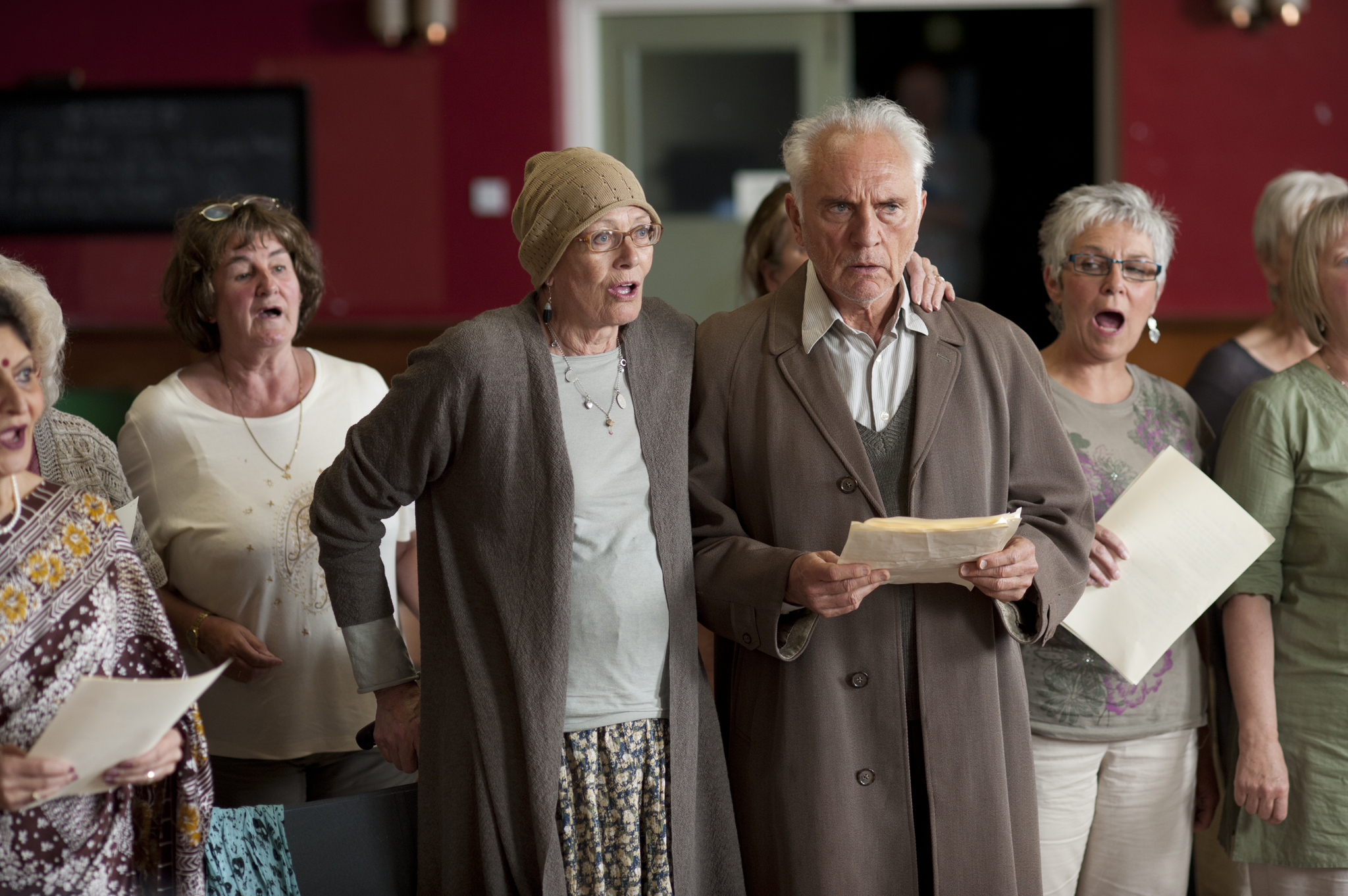Still of Vanessa Redgrave and Terence Stamp in Song for Marion (2012)