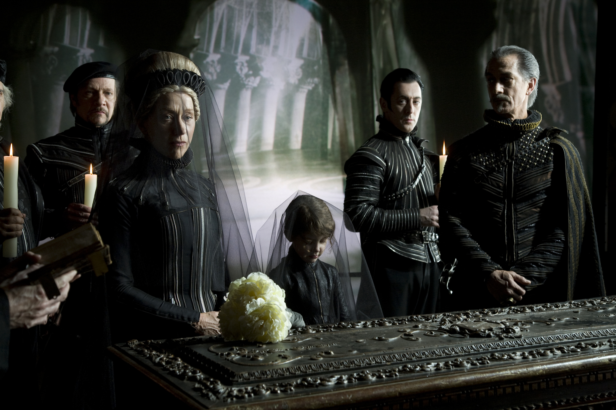 Still of Helen Mirren, David Strathairn, Alan Cumming and Chris Cooper in The Tempest (2010)