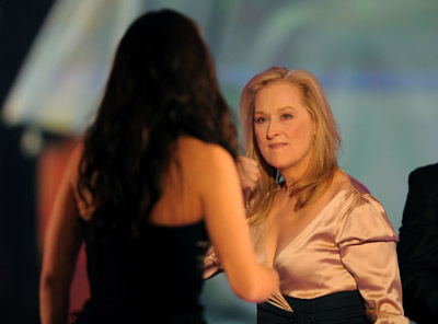 Sandra Bullock and Meryl Streep at event of 15th Annual Critics' Choice Movie Awards (2010)