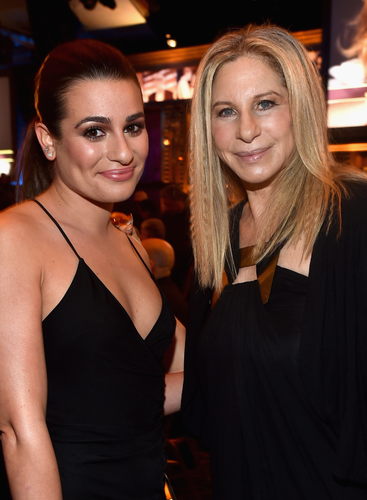 Barbra Streisand and Lea Michele